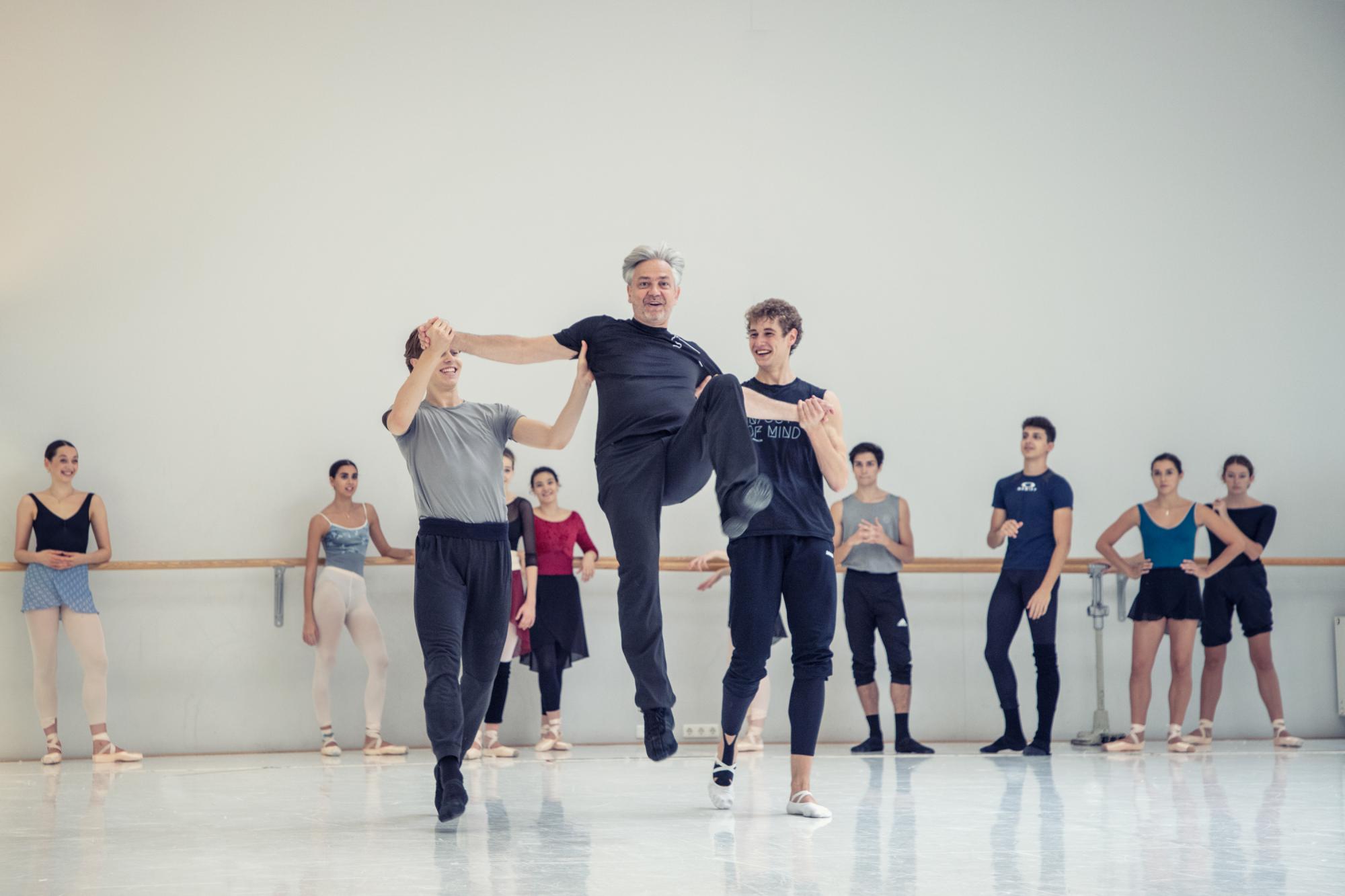 Probenbild zu &quot;Unsterbliche Geliebte&quot; mit Jörg Mannes