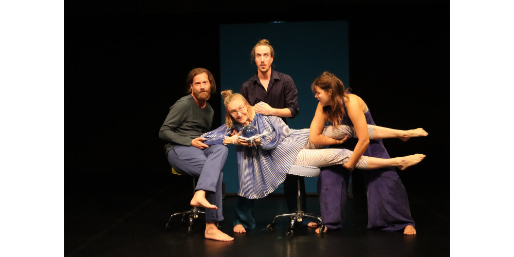 Ceren Oran &quot;Geschichten in Blau&quot;: v.l.n.r. Benjamin Omerzell, Milly Groz, Roni Sagi, , Jovana Zelenović