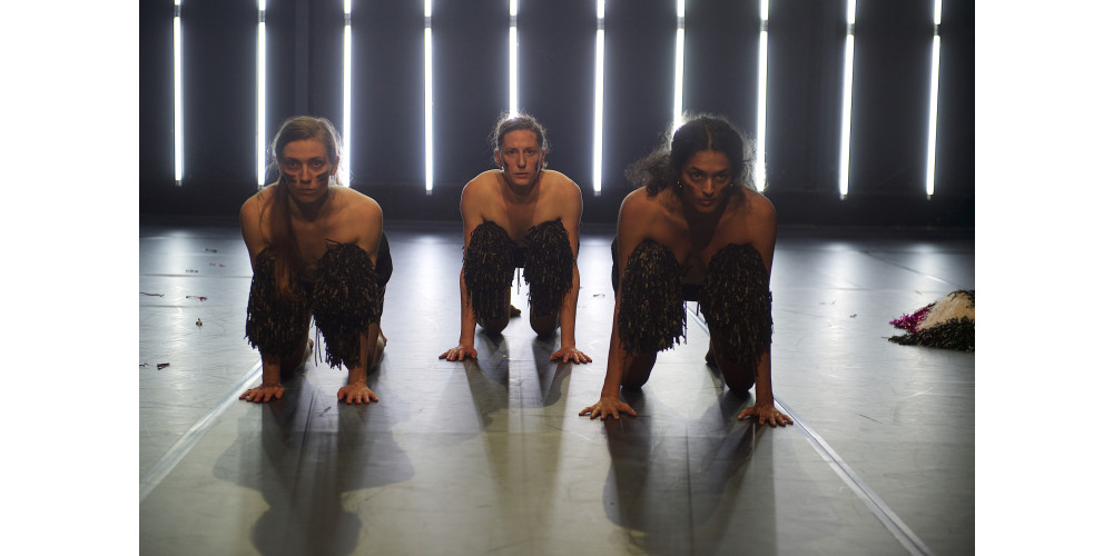 „Radical Cheerleading“ von Zufit Simon. Tanz: Dorota Michalak, Zufit Simon, Sunayana Shetty